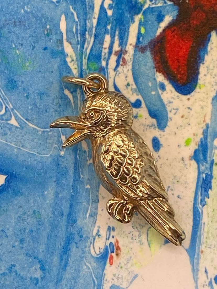 Vintage 9ct Gold Kookaburra charm