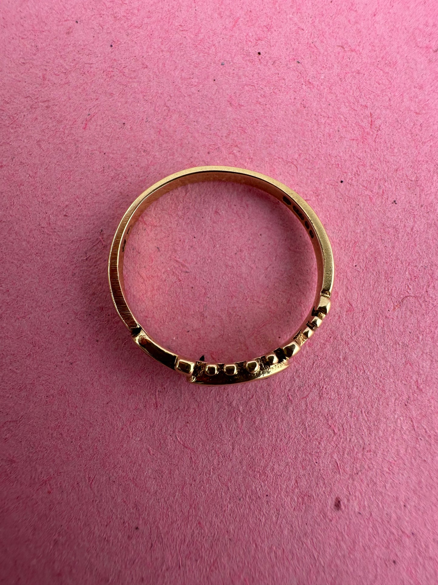 Vintage 9ct Gold Ruby & Diamond Ring