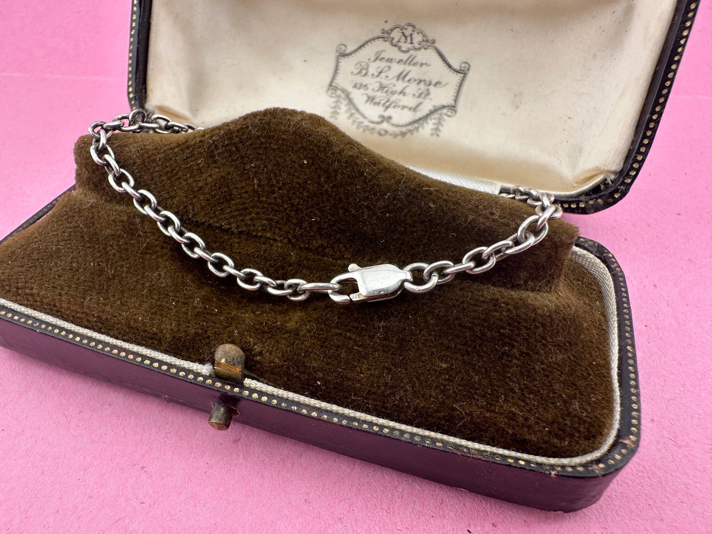 Sterling silver cable bracelet