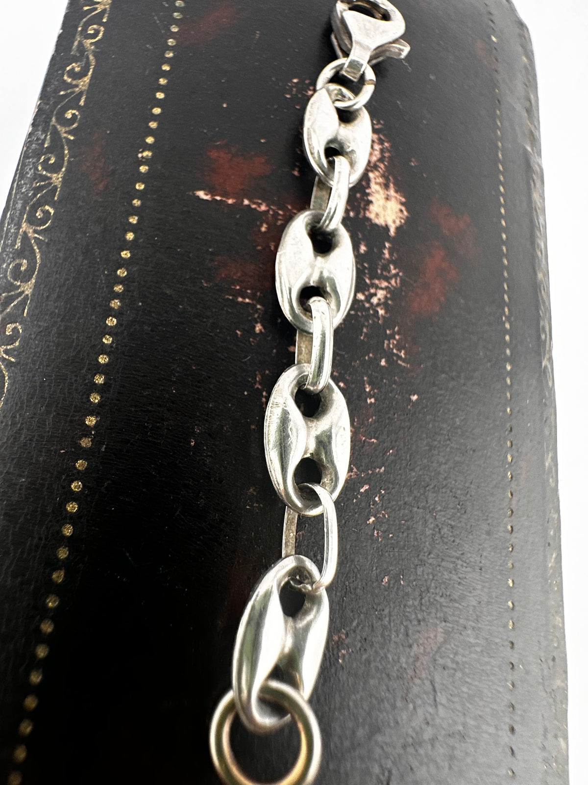 Vintage Sterling Silver Puffy Mariner chain extender