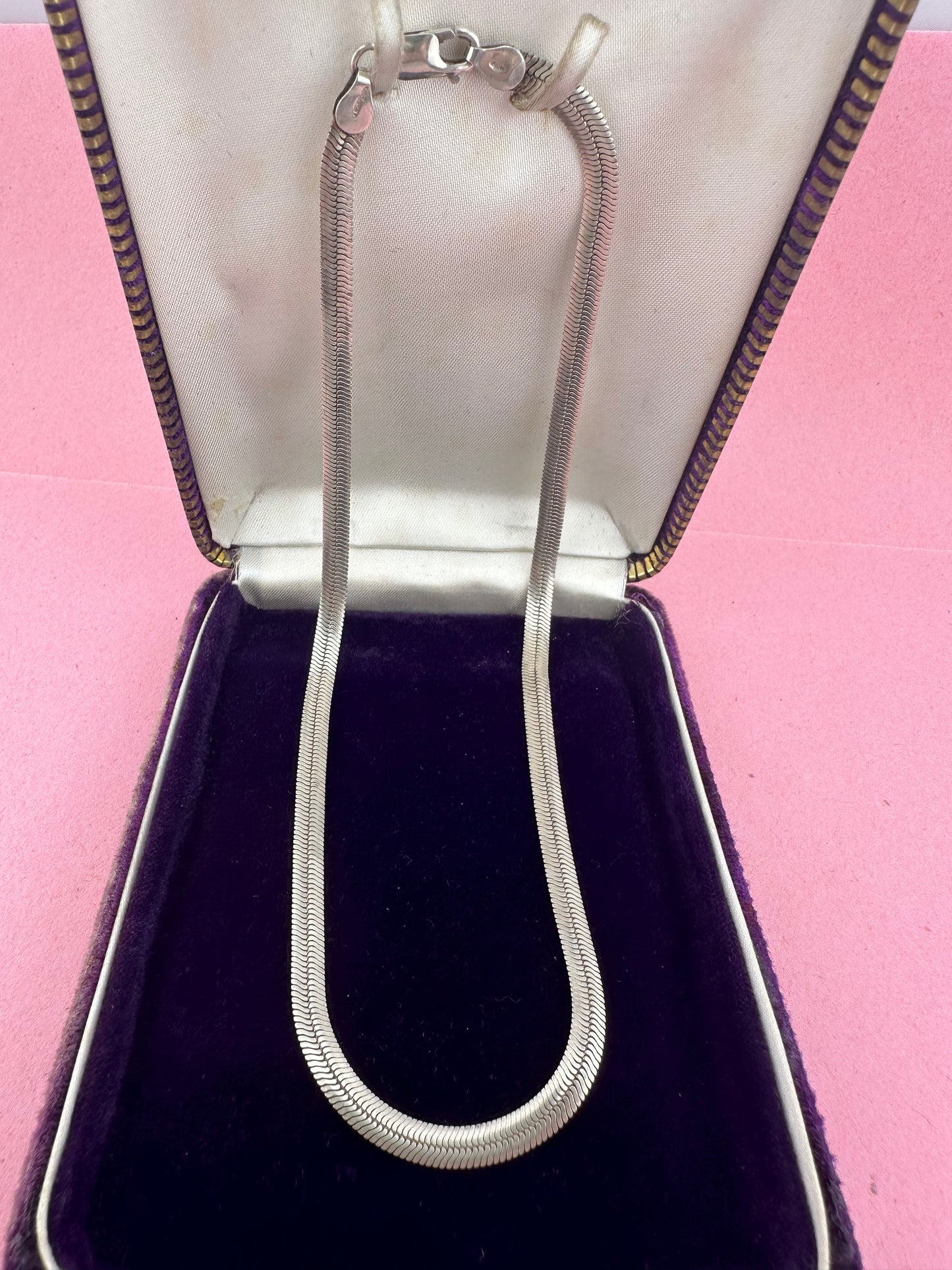 Sterling Silver Flat Herringbone chain