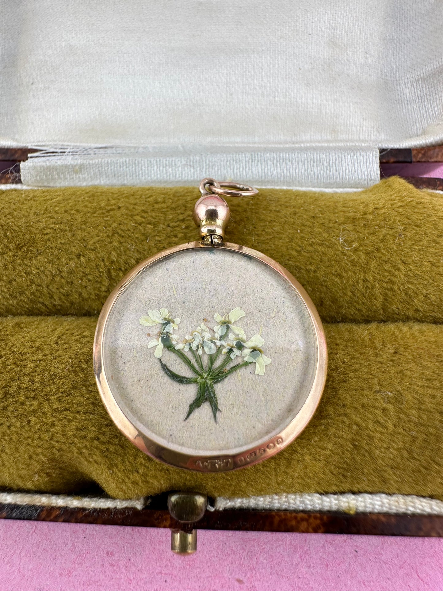 Antique 9ct Rose Gold Open Locket