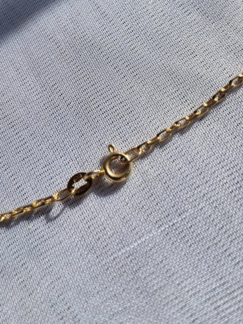 9ct Gold UnoAerre Micro Biker chain, 2.48g, 18inches
