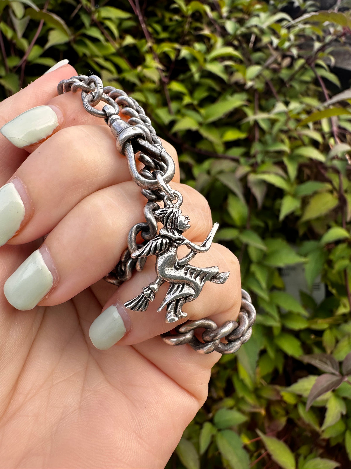 Sterling Silver Witch charm