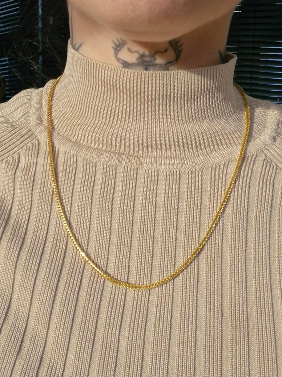 14ct Gold Foxtail Chain, 12.74g, 20inches