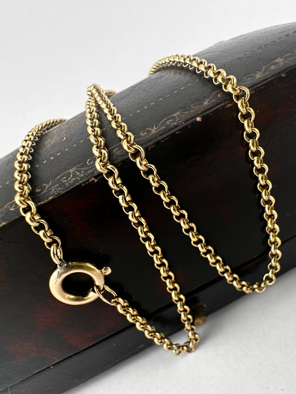 Vintage 9ct Yellow Gold Mini belcher chain