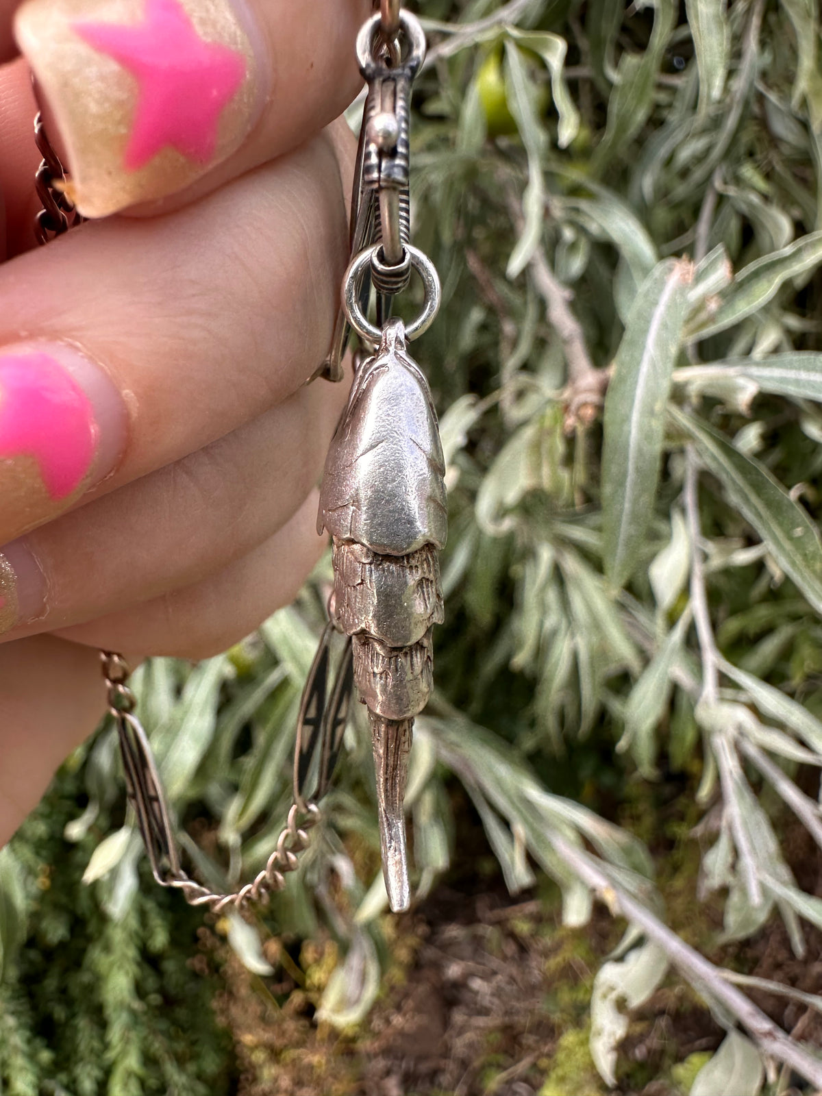 Sterling Silver Articulated Fish pendant