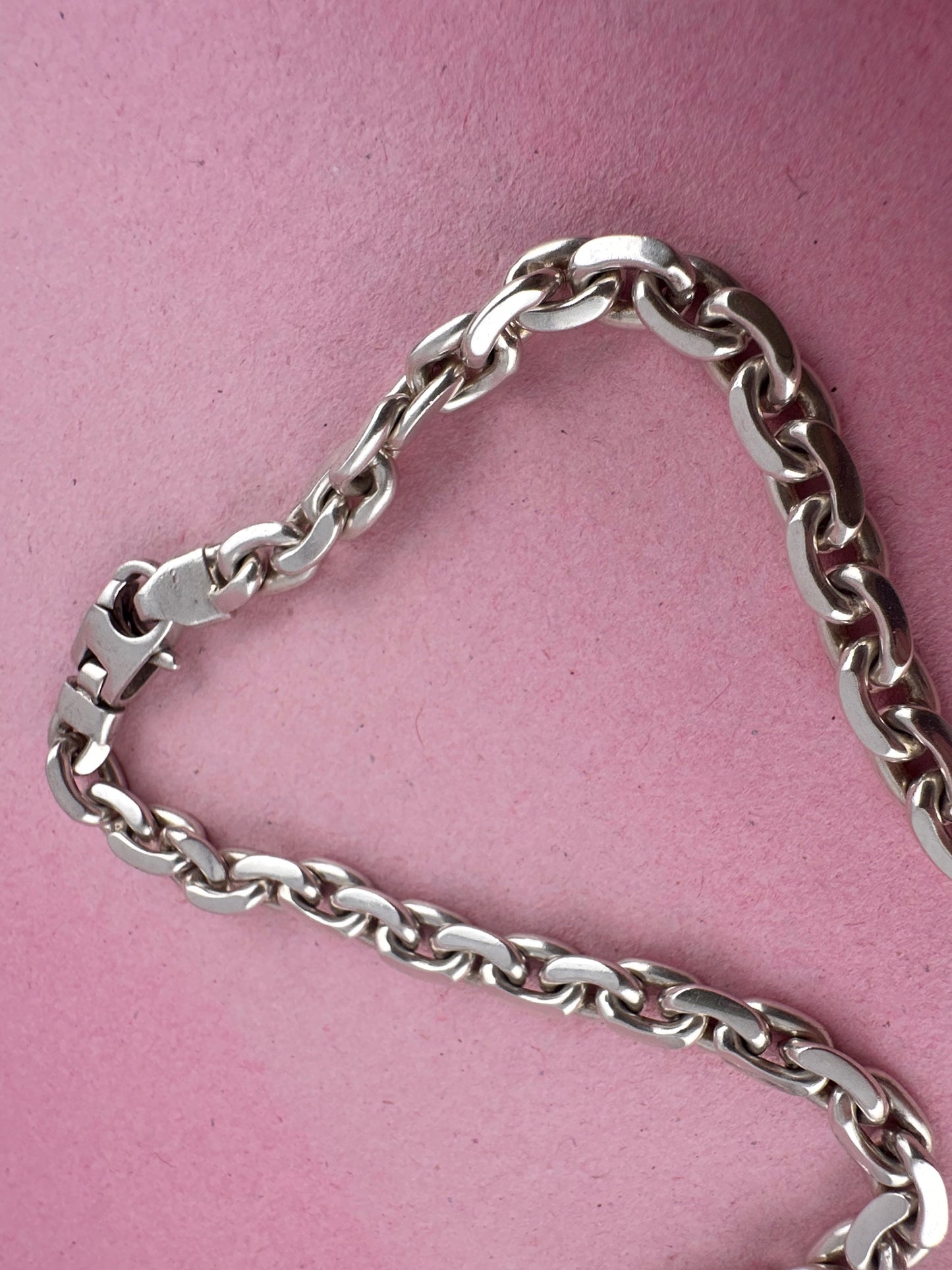 Vintage Sterling Silver Chunky Biker chain