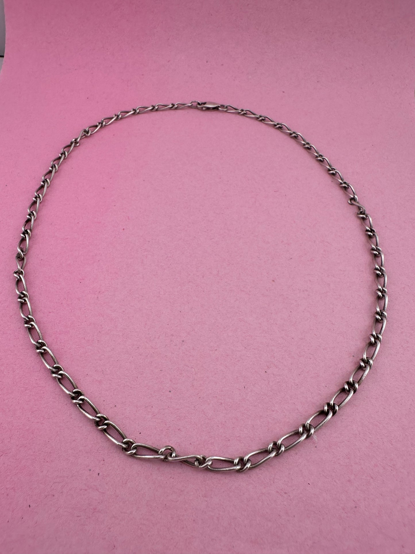 Sterling Silver Long and Short Curb chain