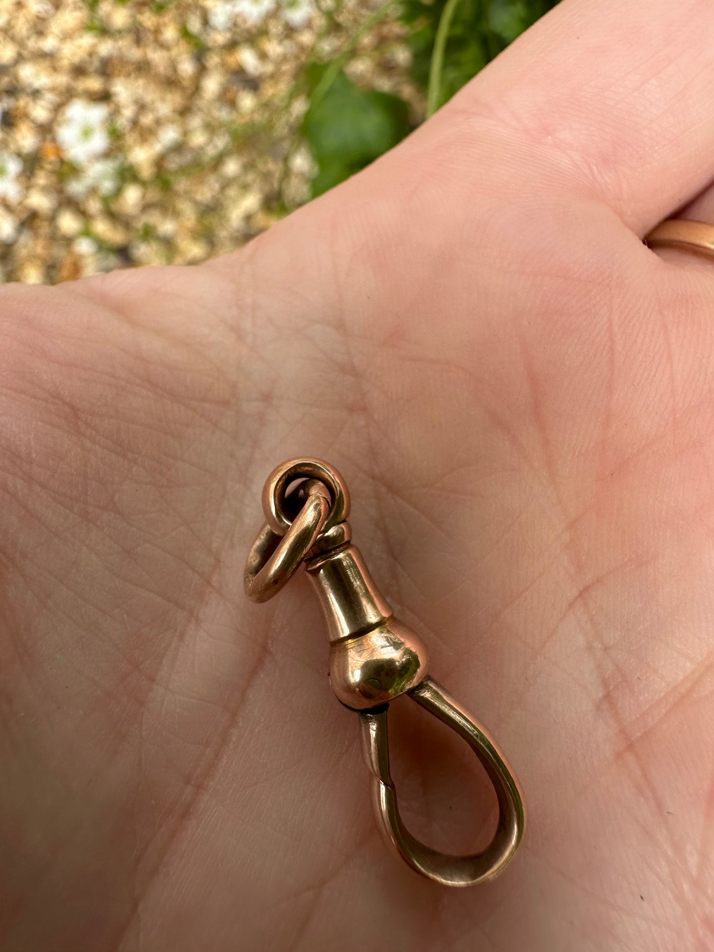 Antique 9ct Rose Gold Dog Clip