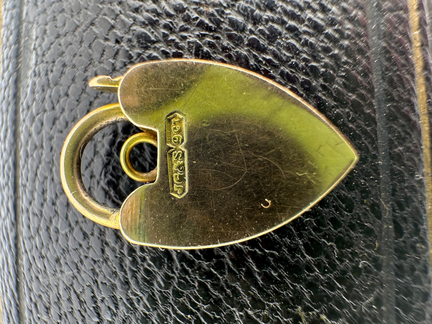 Antique 9ct Gold Heart Padlock