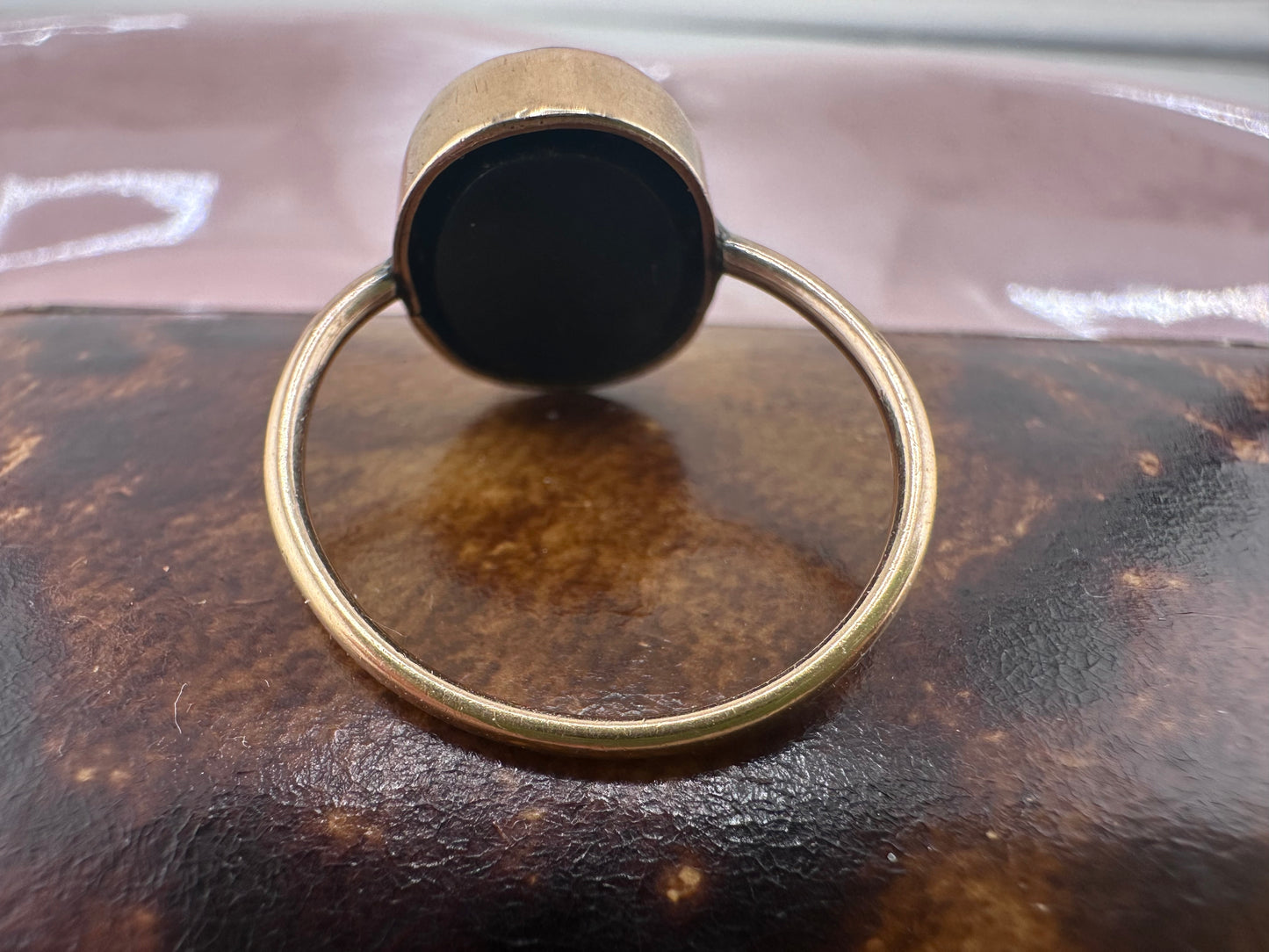 9ct Rose Gold Oval Bloodstone Ring