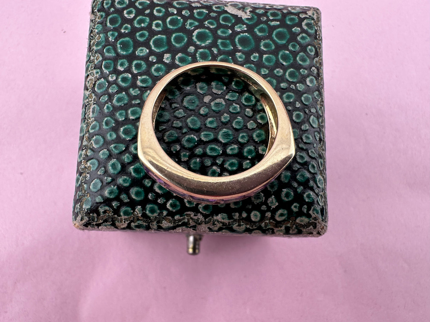 9ct Amethyst Stacker ring, size N