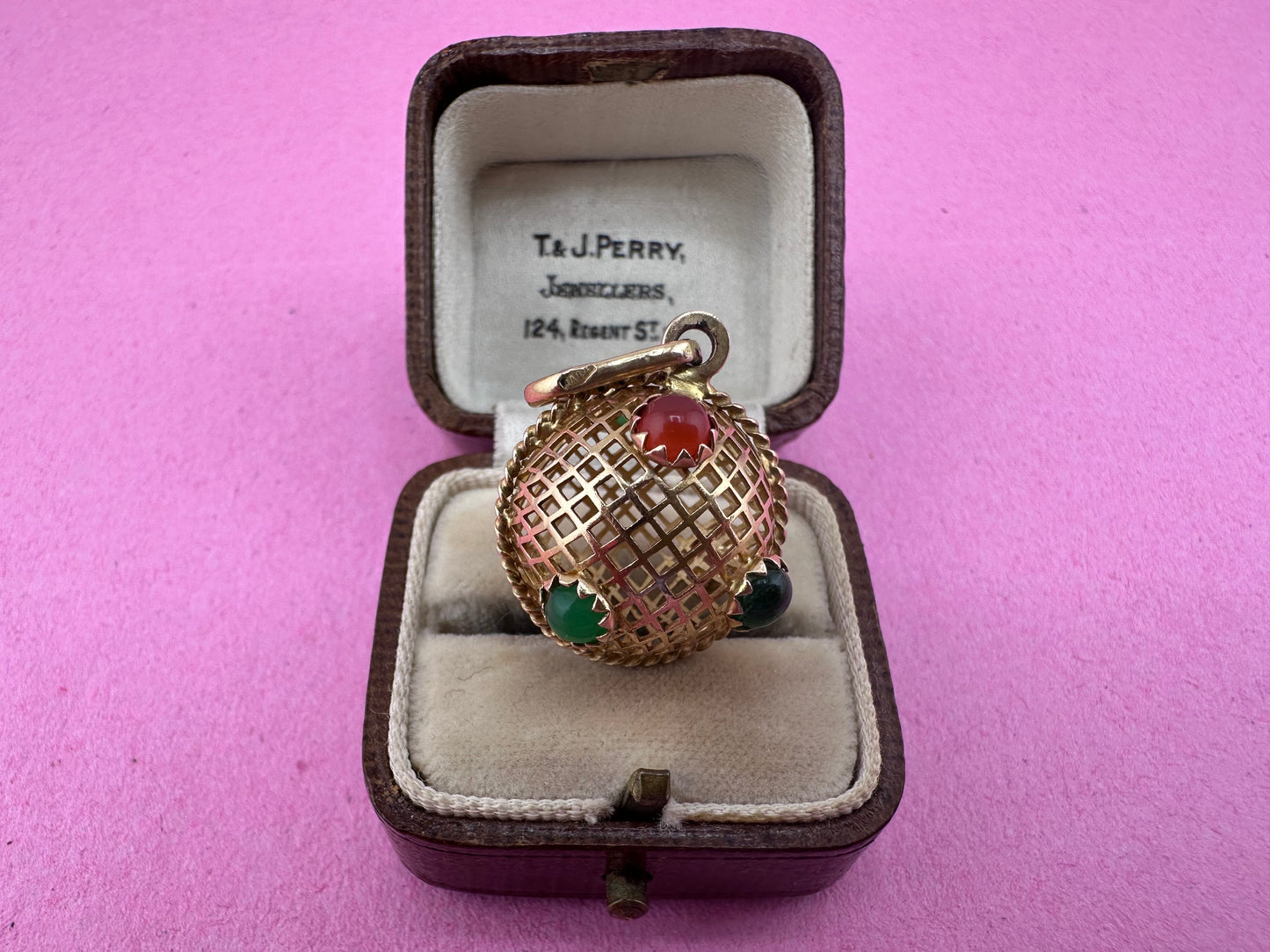 18ct Lattice/Basket Sputnik with paste stones