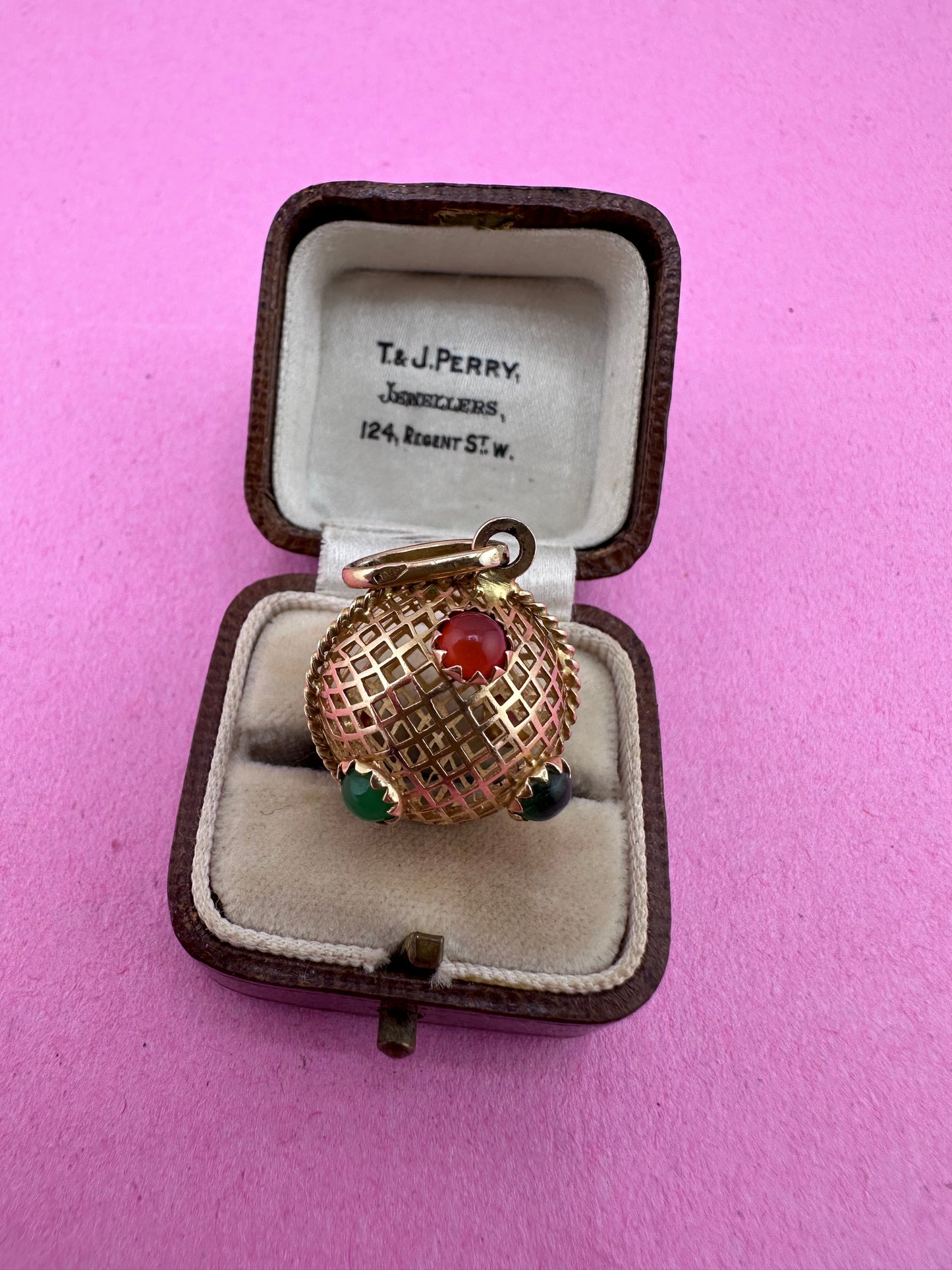 18ct Lattice/Basket Sputnik with paste stones