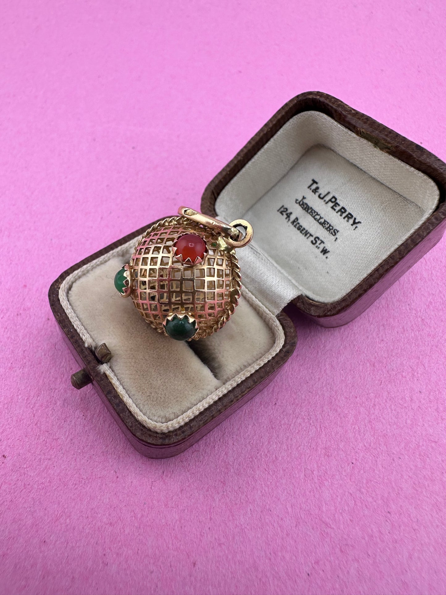 18ct Lattice/Basket Sputnik with paste stones