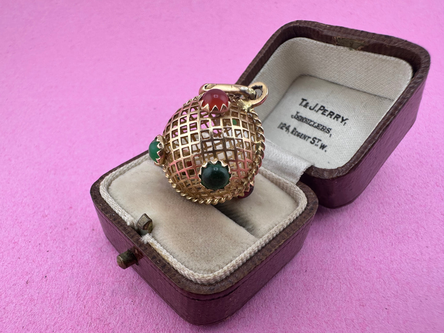 18ct Lattice/Basket Sputnik with paste stones