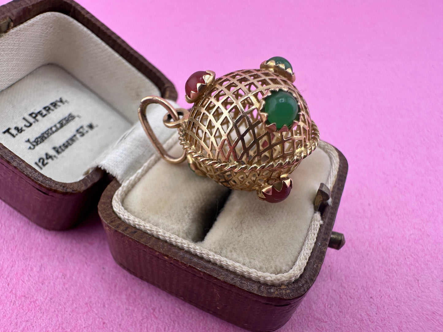 18ct Lattice/Basket Sputnik with paste stones