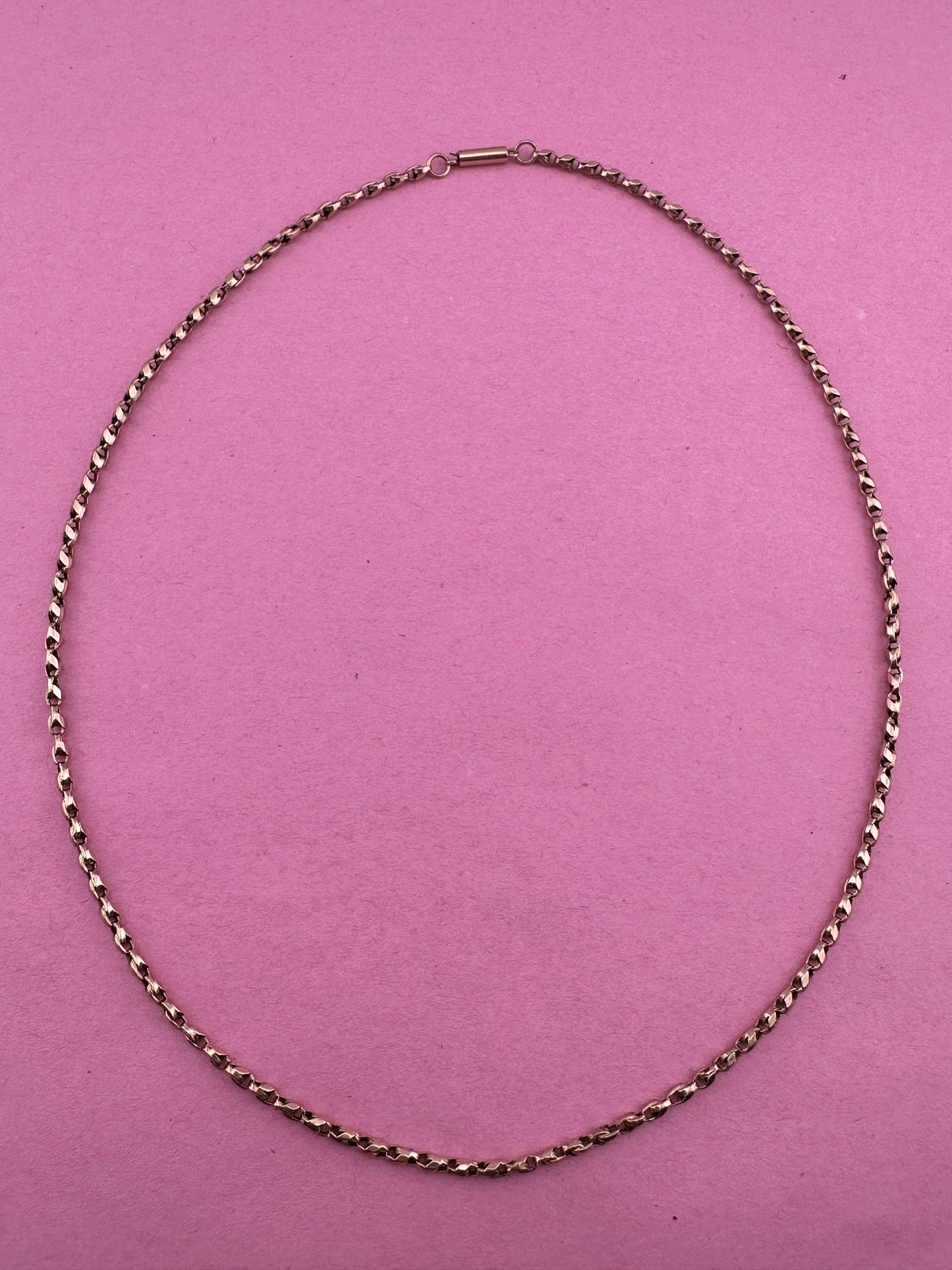 Antique 9ct Gold Tulip chain, 19.5inches, 6.31g