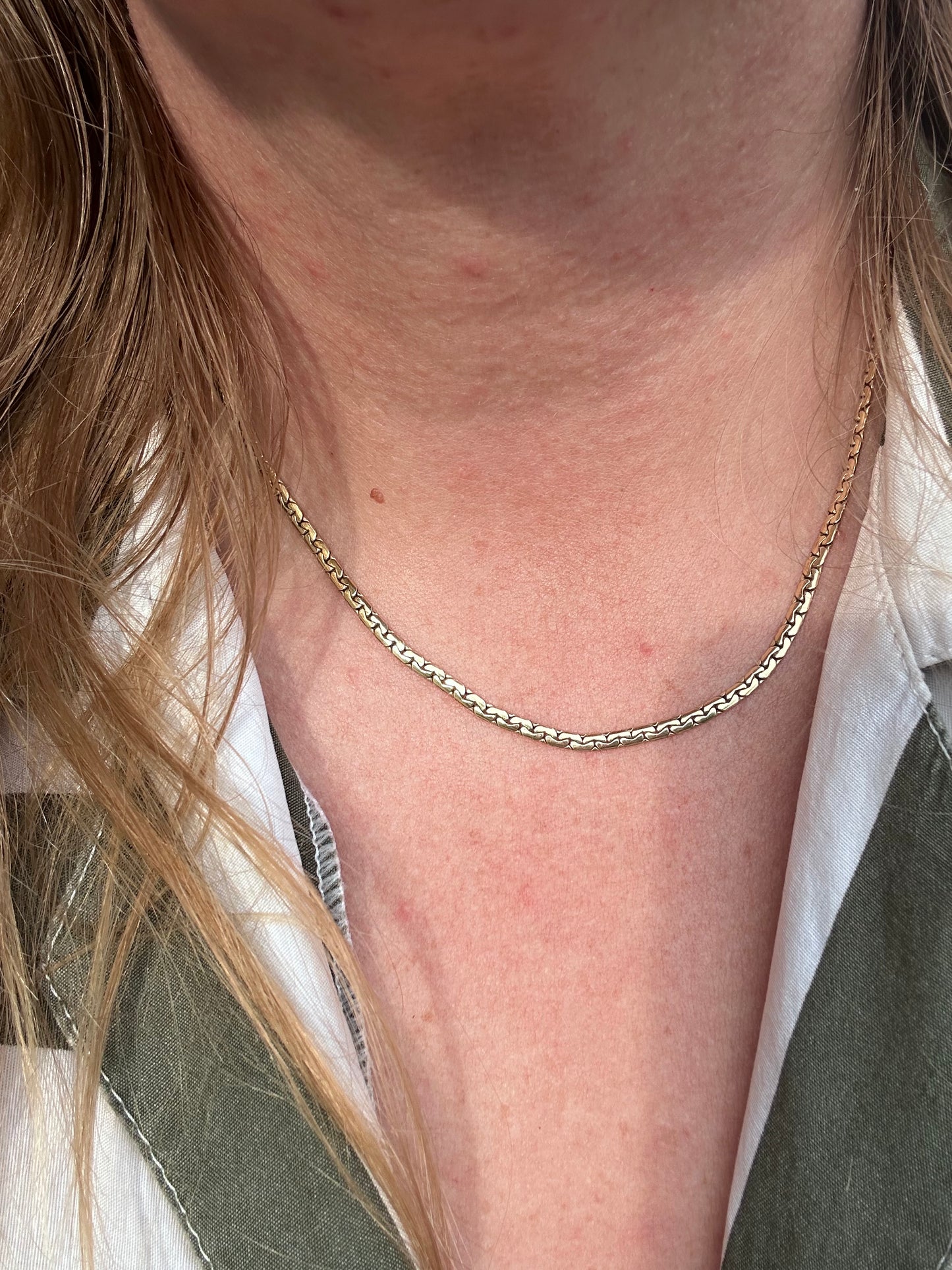 9ct Yellow Gold C Link chain