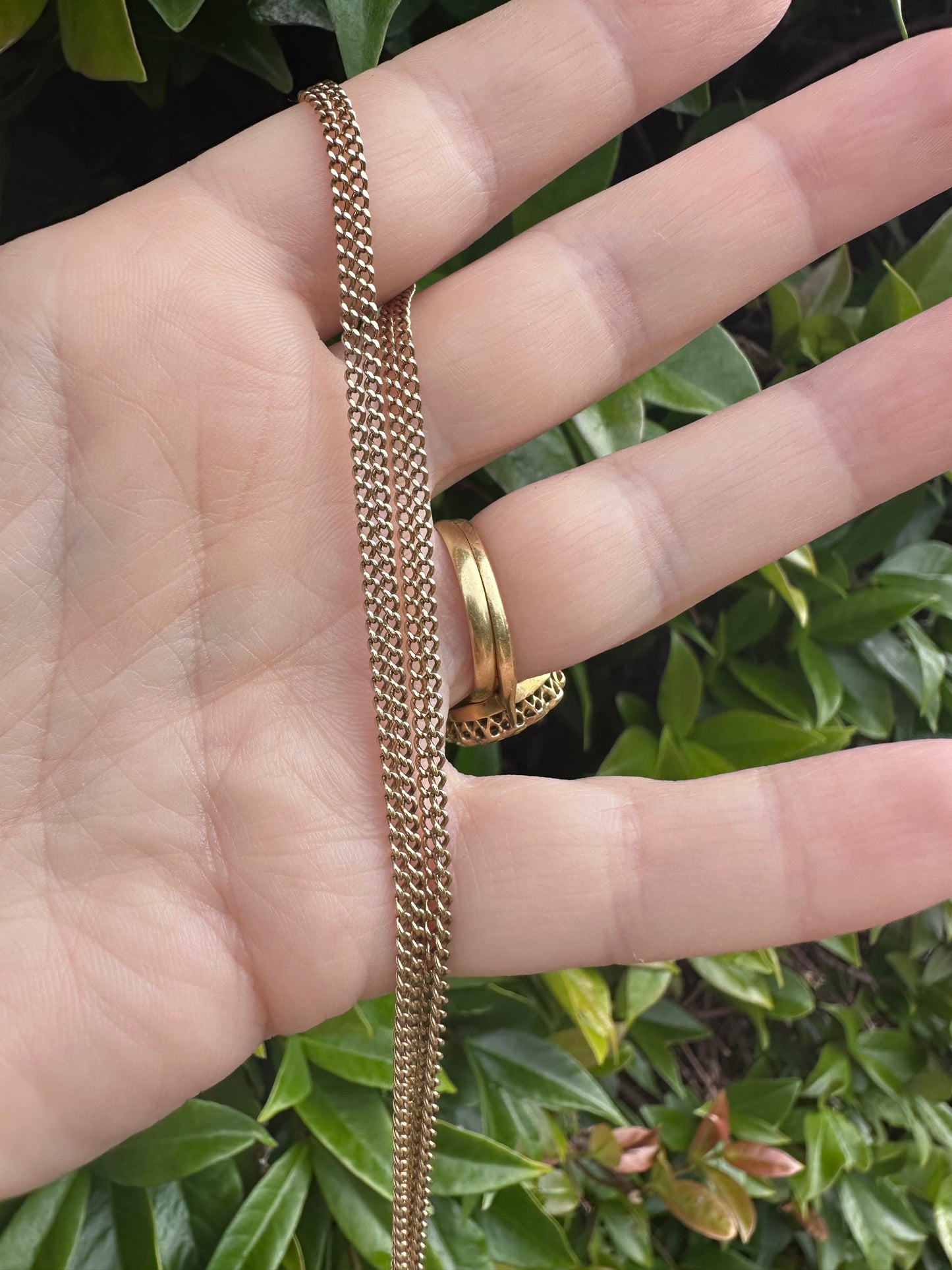 Vintage 9ct Gold Baby Curb chain