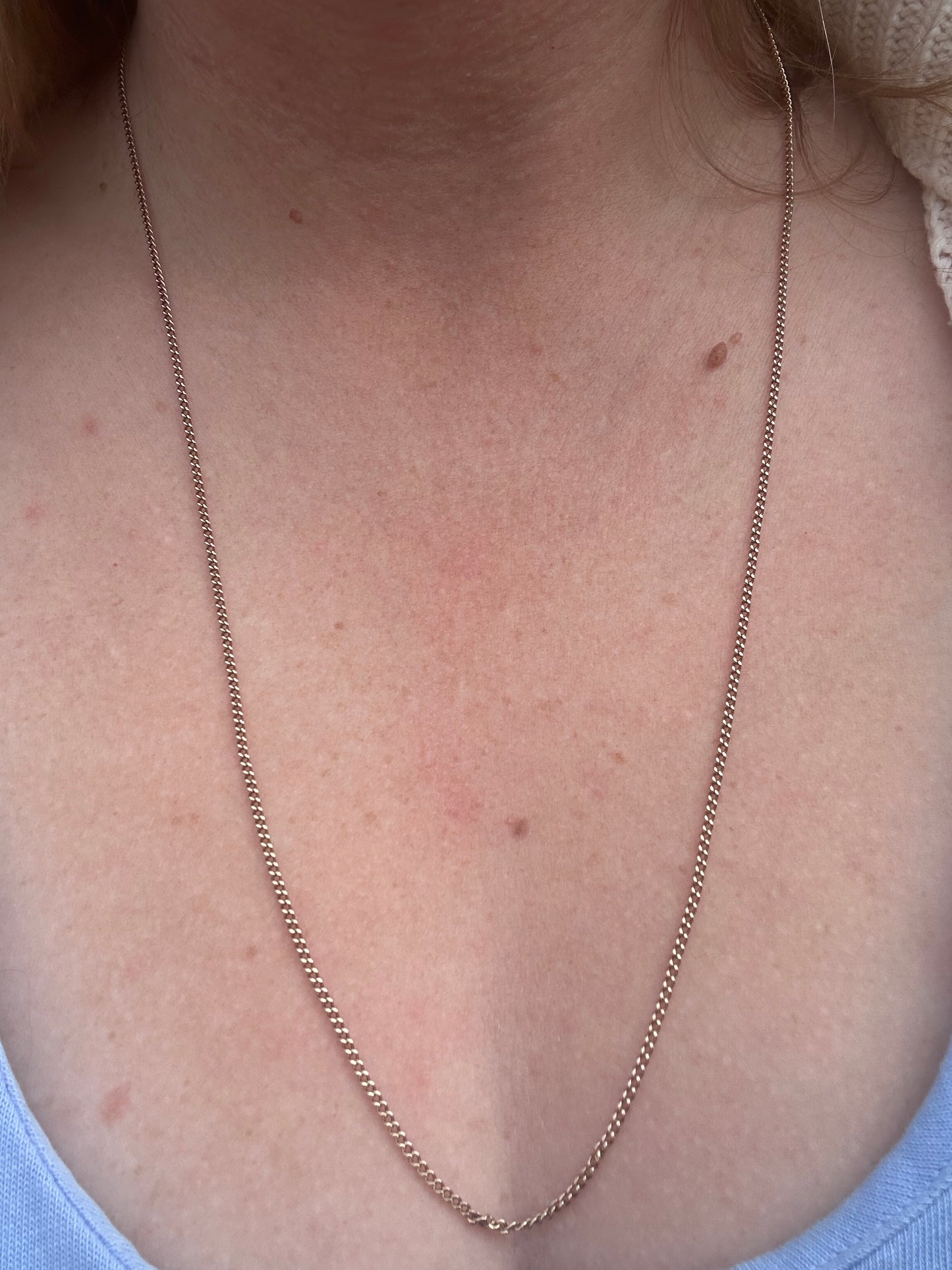 Vintage 9ct Gold Baby Curb chain