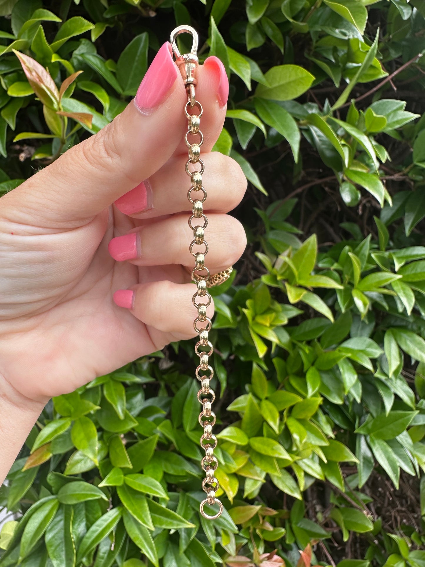 Vintage 9ct Yellow gold Belcher/Rolo extender
