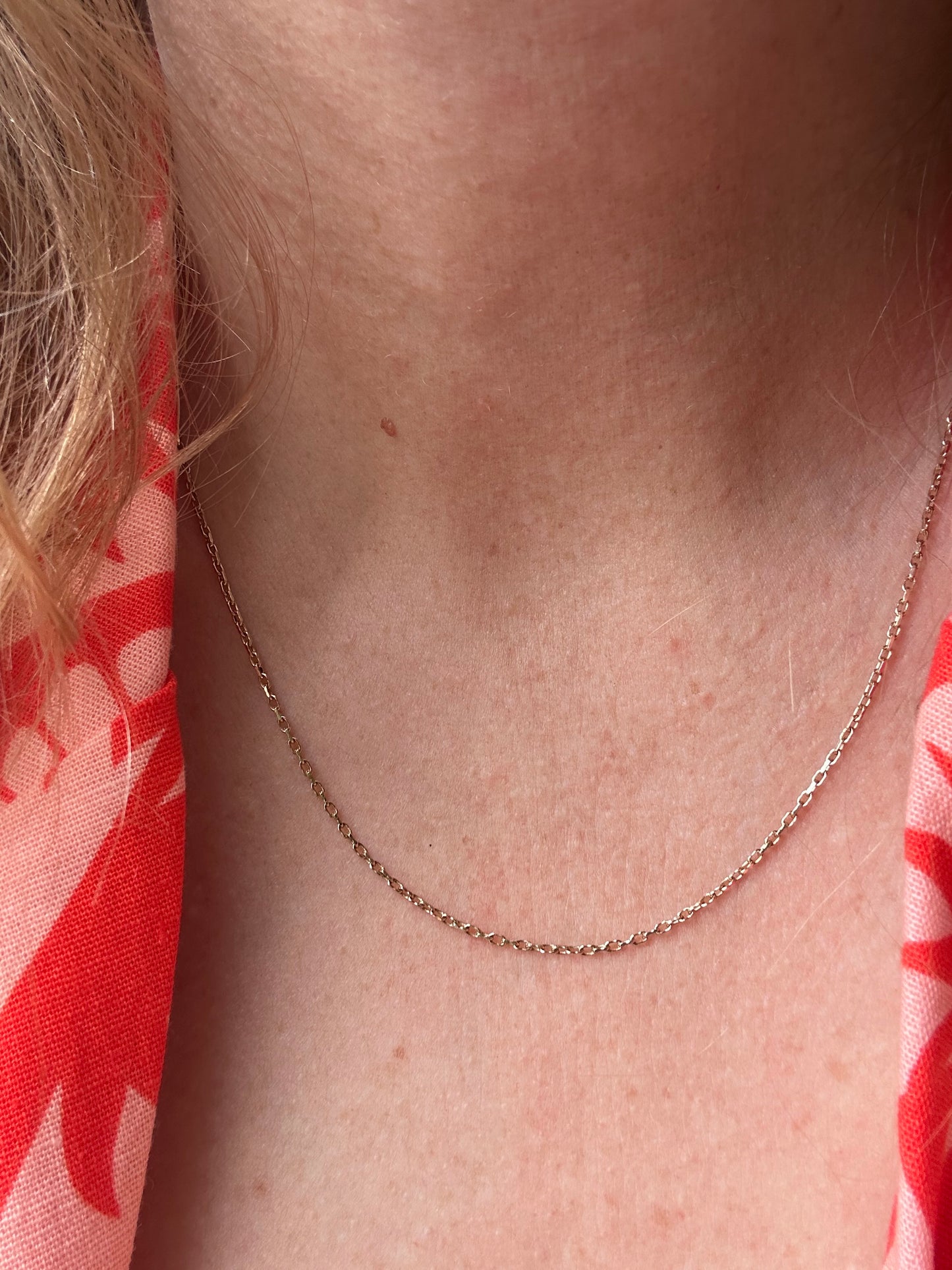 9ct Yellow Gold Baby Biker chain