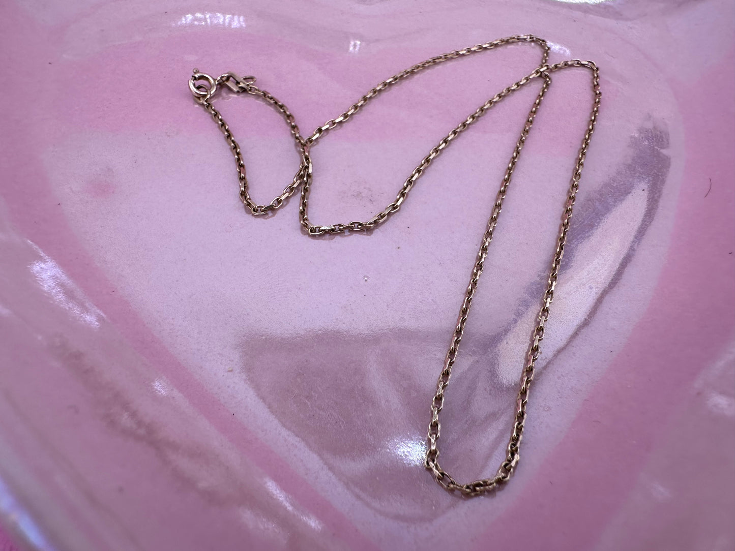 9ct Yellow Gold Baby Biker chain