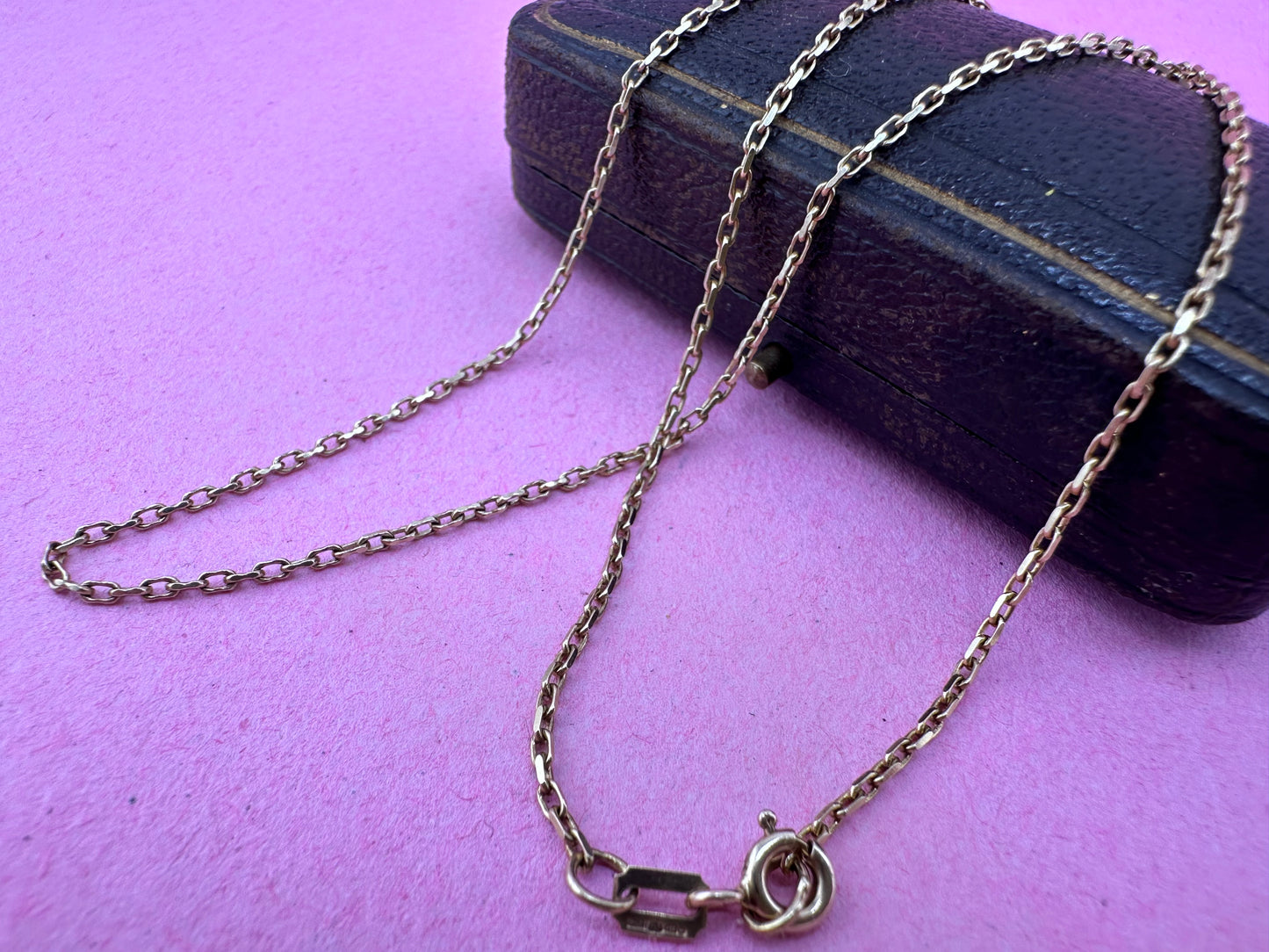 9ct Yellow Gold Baby Biker chain