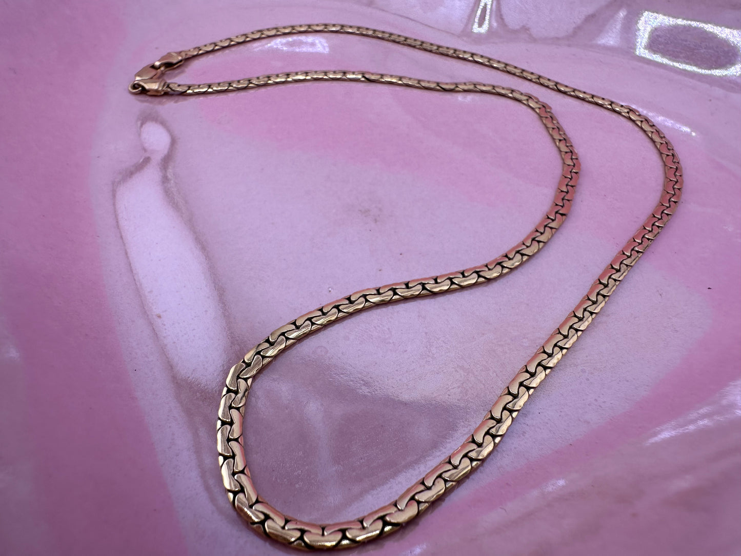9ct Yellow Gold C Link chain