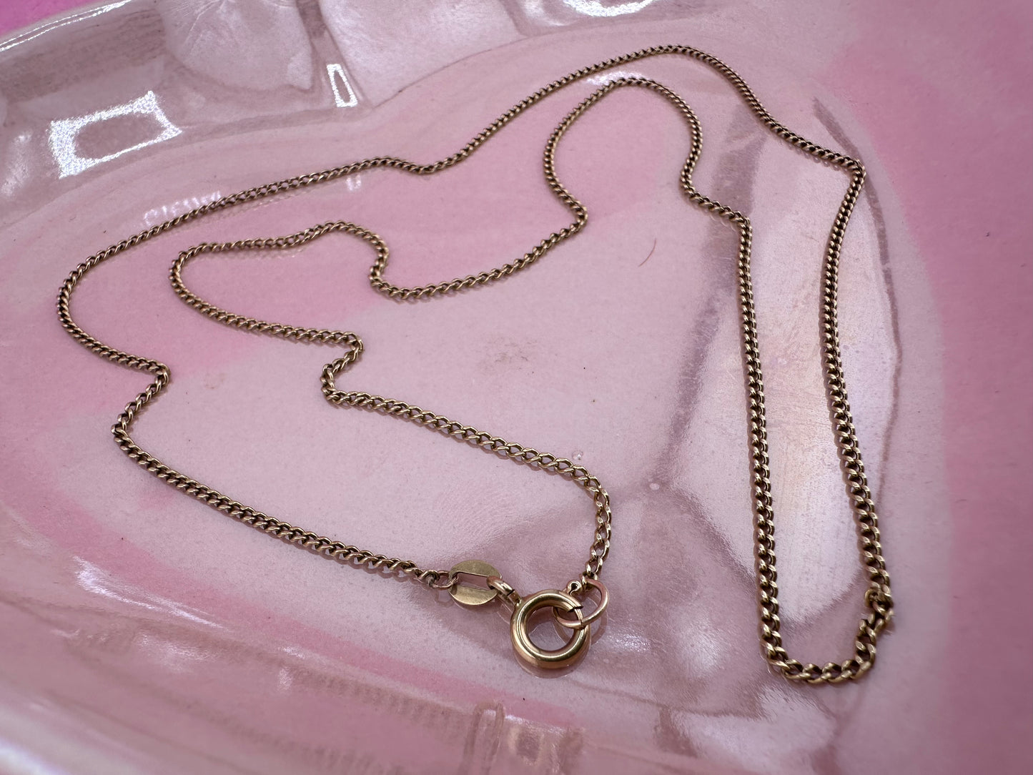 Vintage 9ct Gold Baby Curb chain