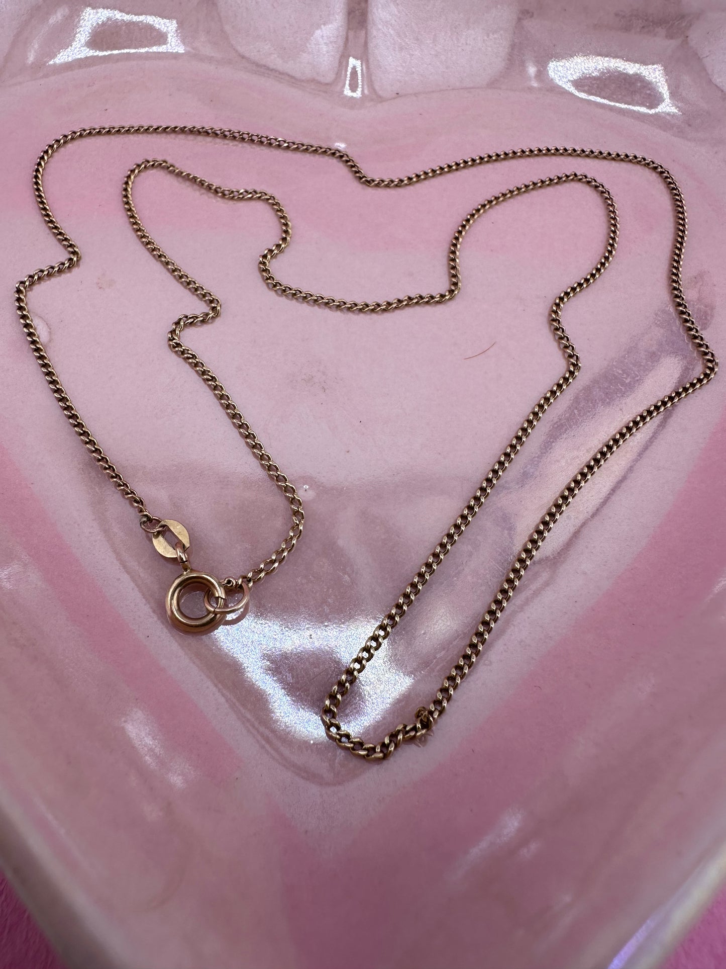 Vintage 9ct Gold Baby Curb chain