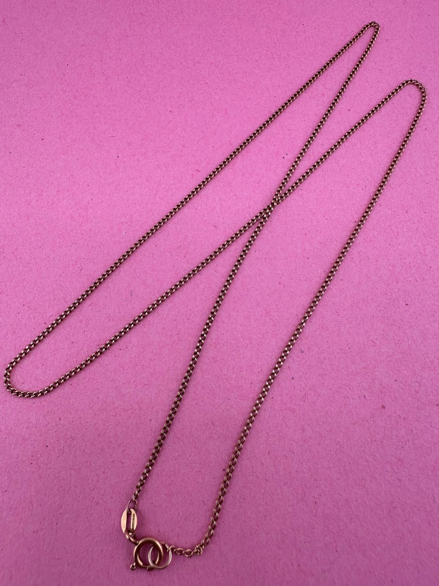Vintage 9ct Gold Baby Curb chain