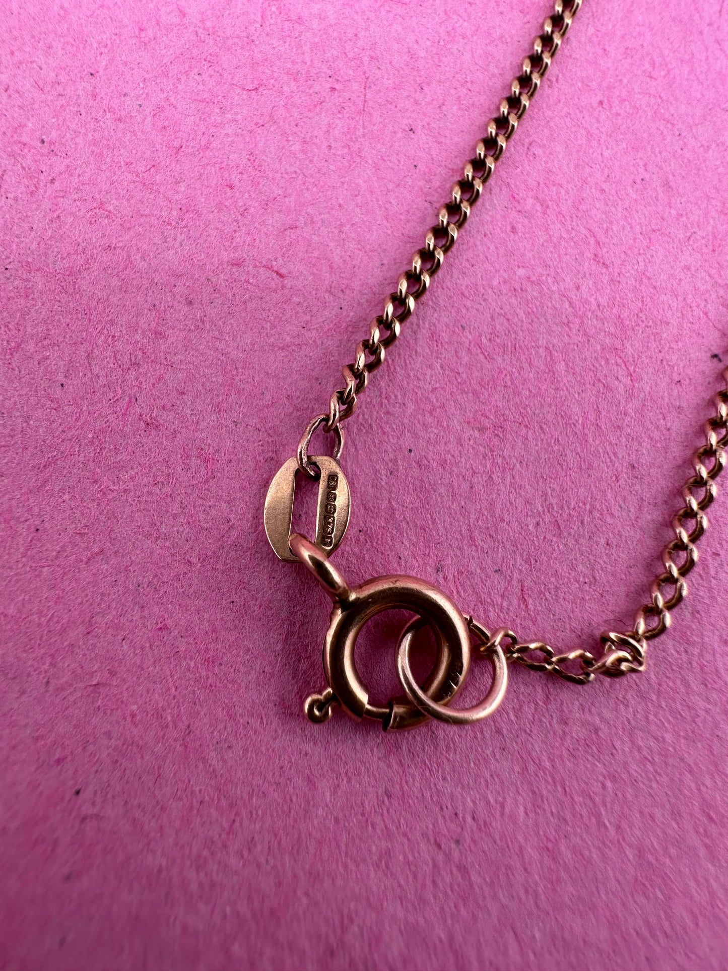 Vintage 9ct Gold Baby Curb chain