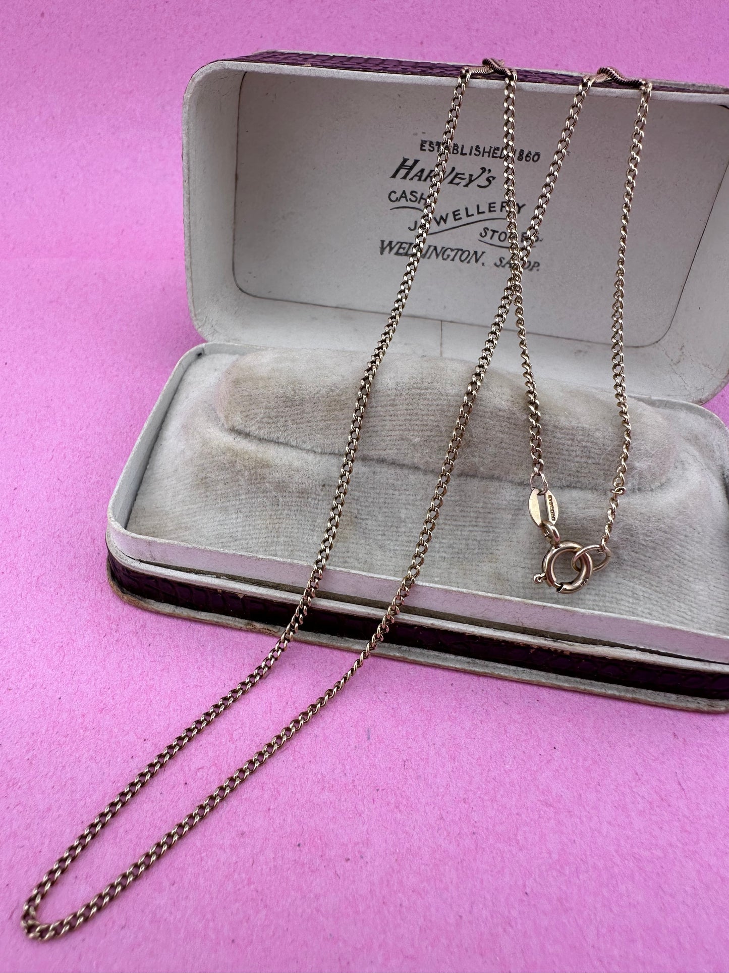 Vintage 9ct Gold Baby Curb chain