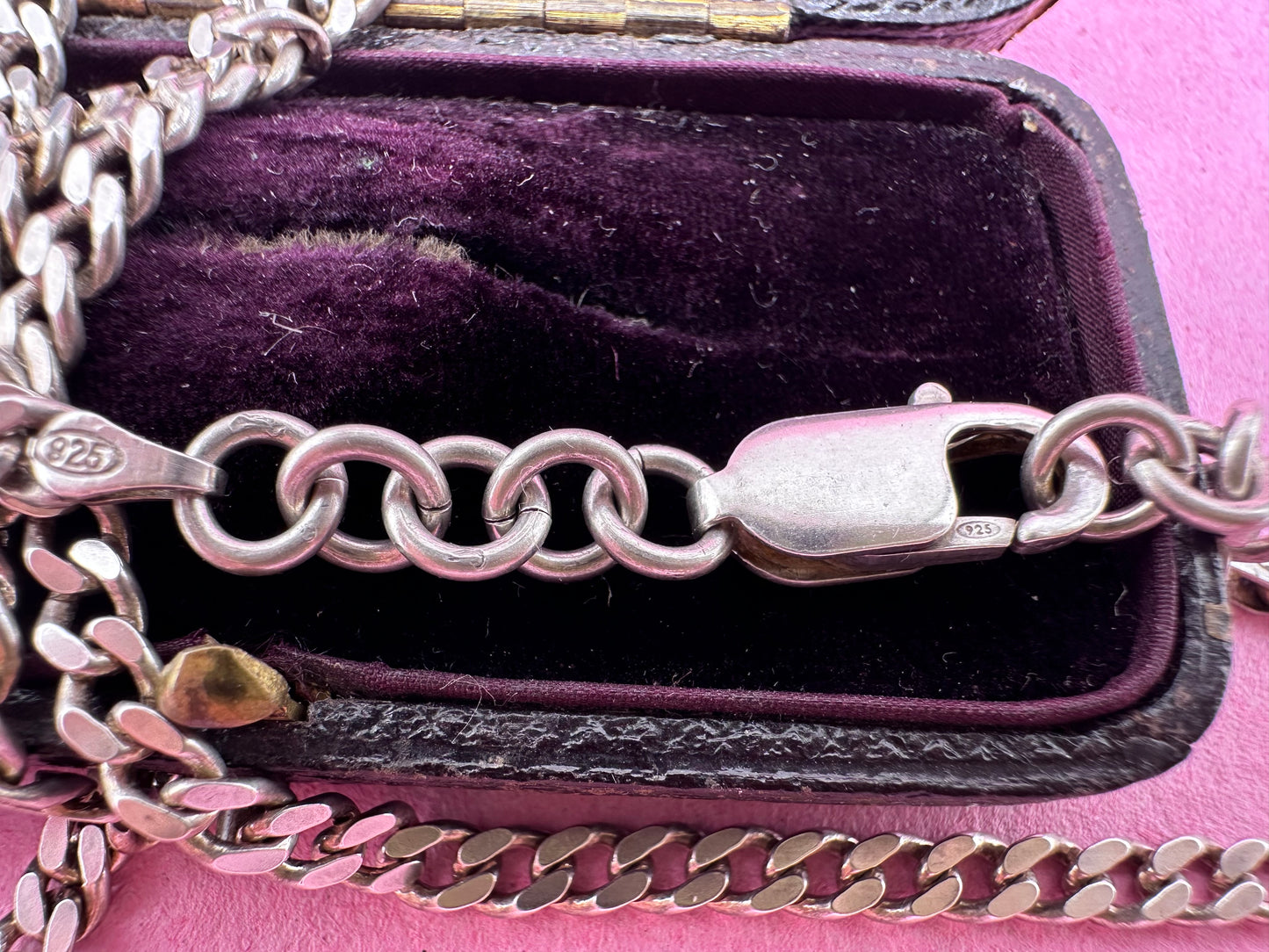 Sterling silver Flat curb chain