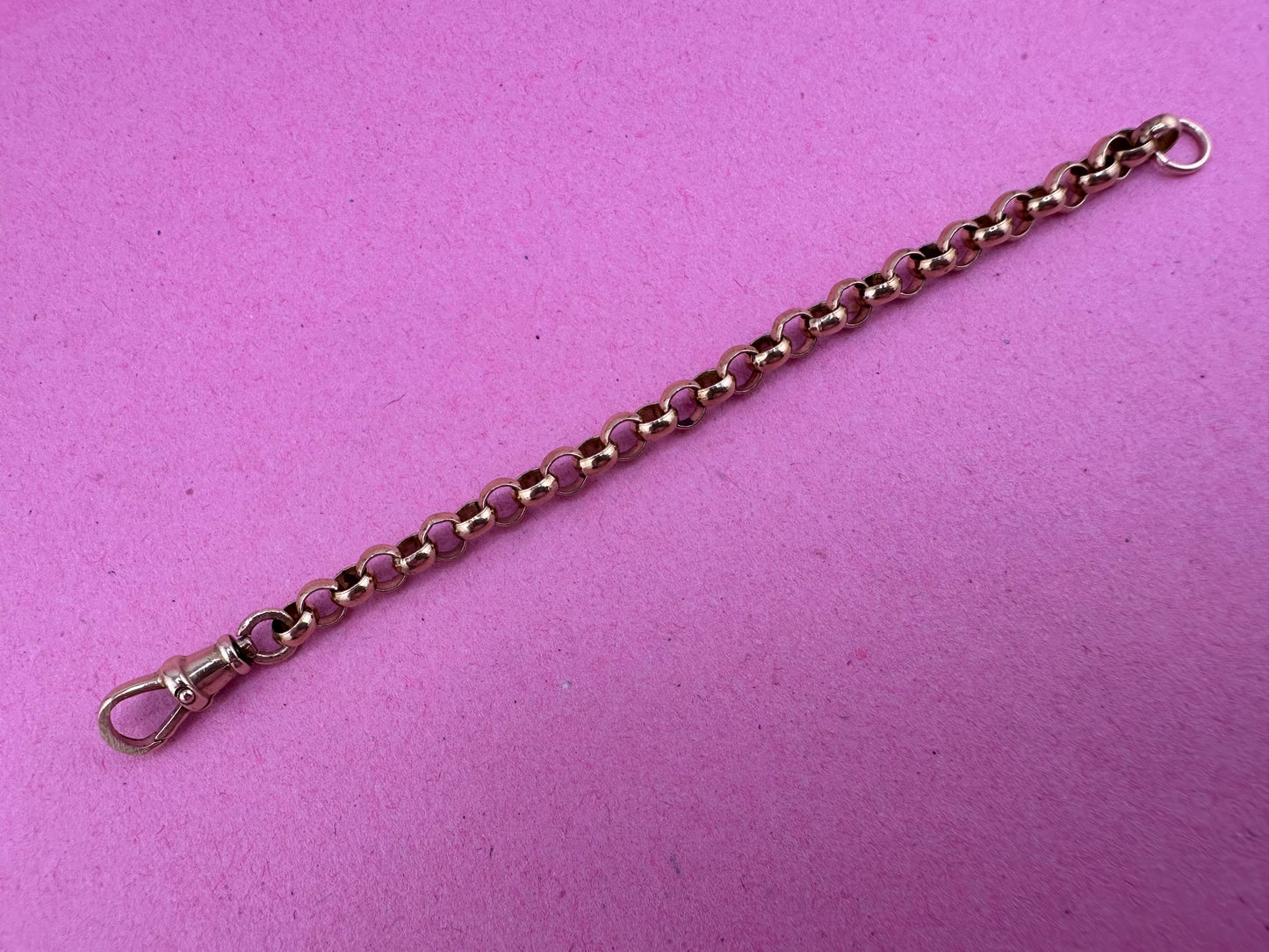 Vintage 9ct Yellow gold Belcher/Rolo extender