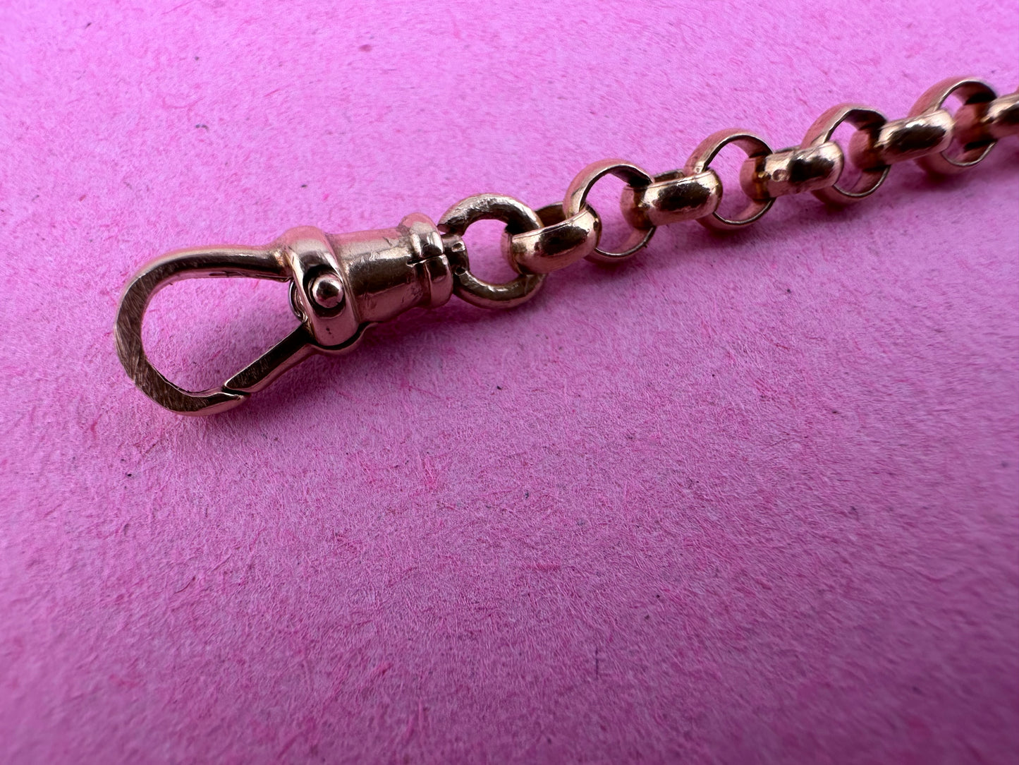Vintage 9ct Yellow gold Belcher/Rolo extender