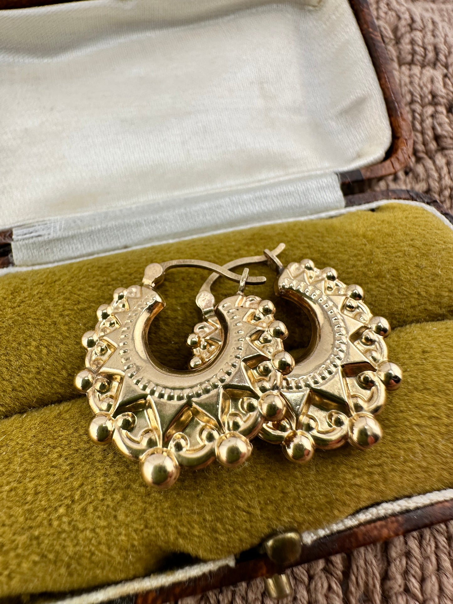 9ct Gold Gypsy Creole hoops