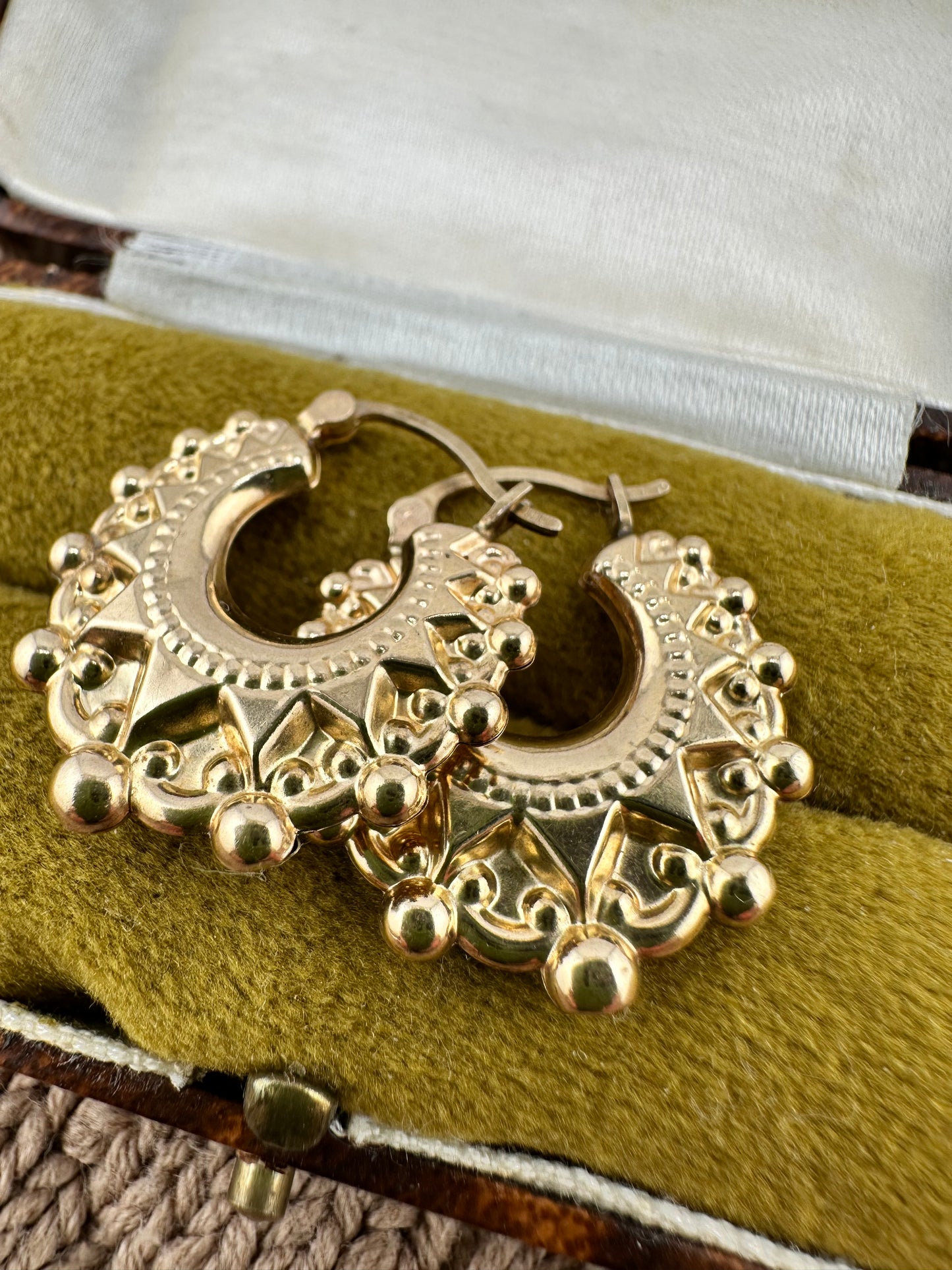 9ct Gold Gypsy Creole hoops