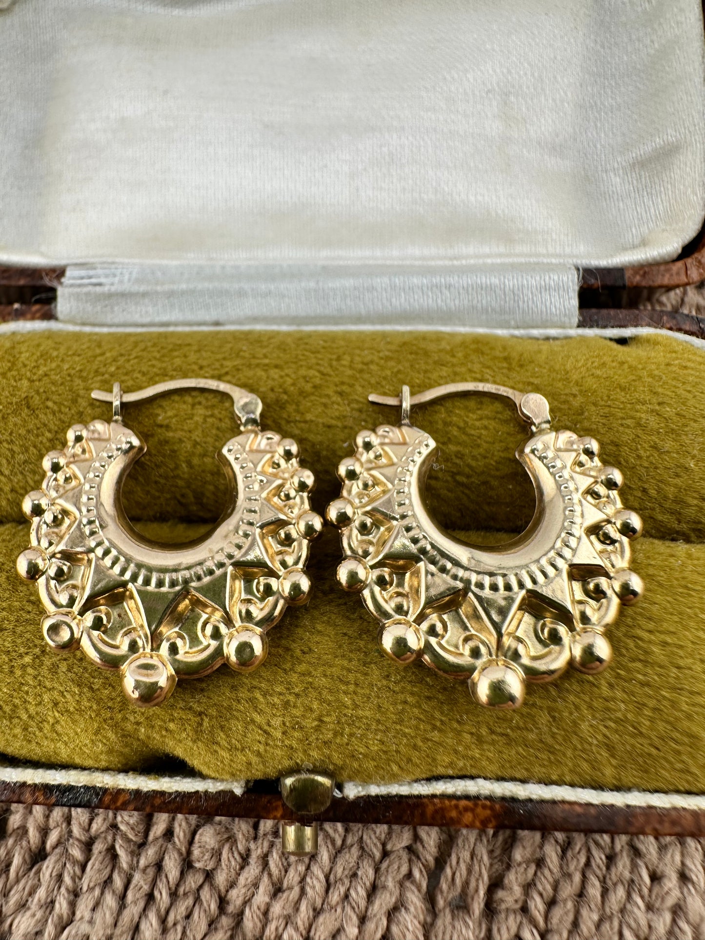 9ct Gold Gypsy Creole hoops