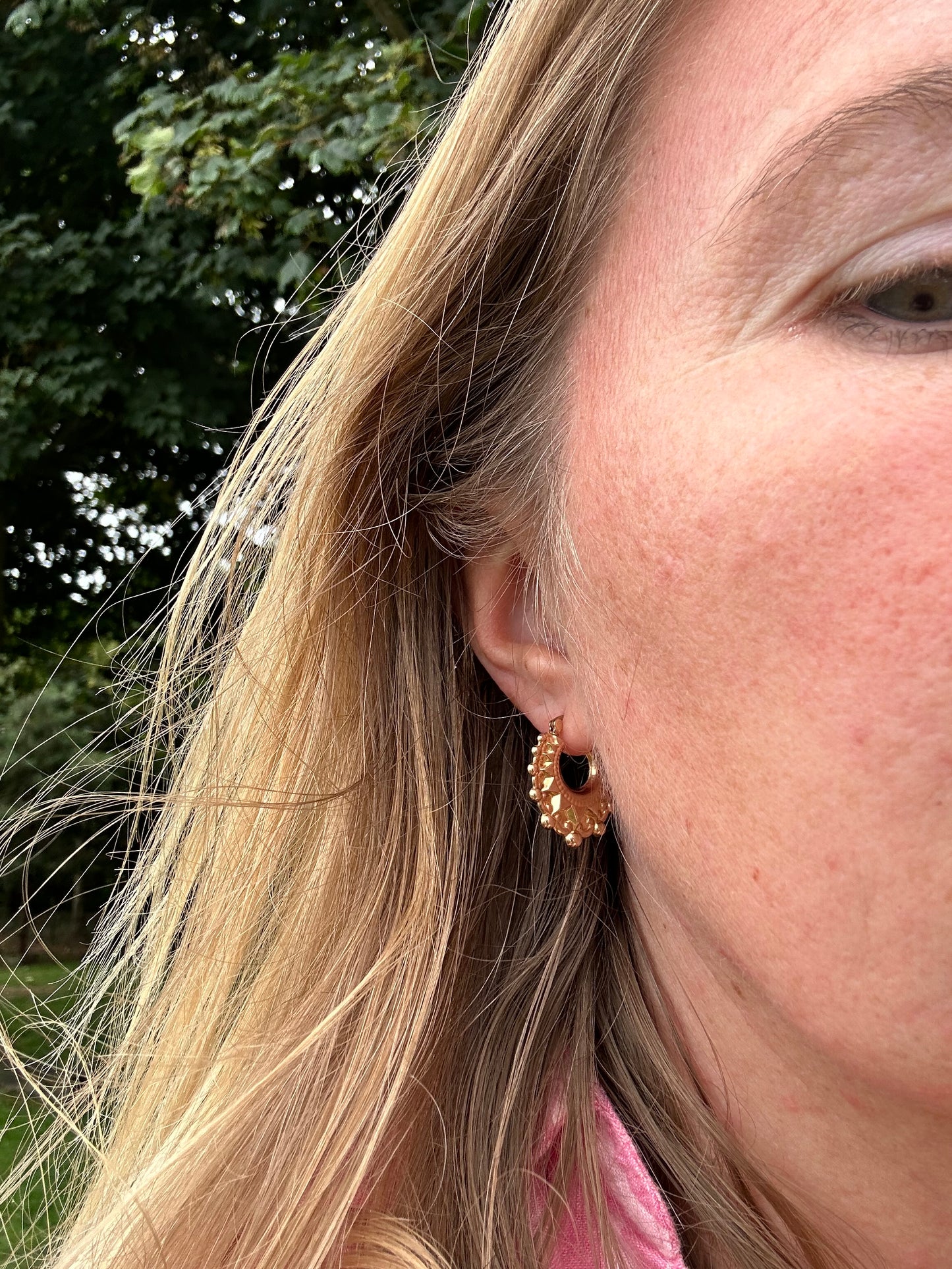 9ct Gold Gypsy Creole hoops