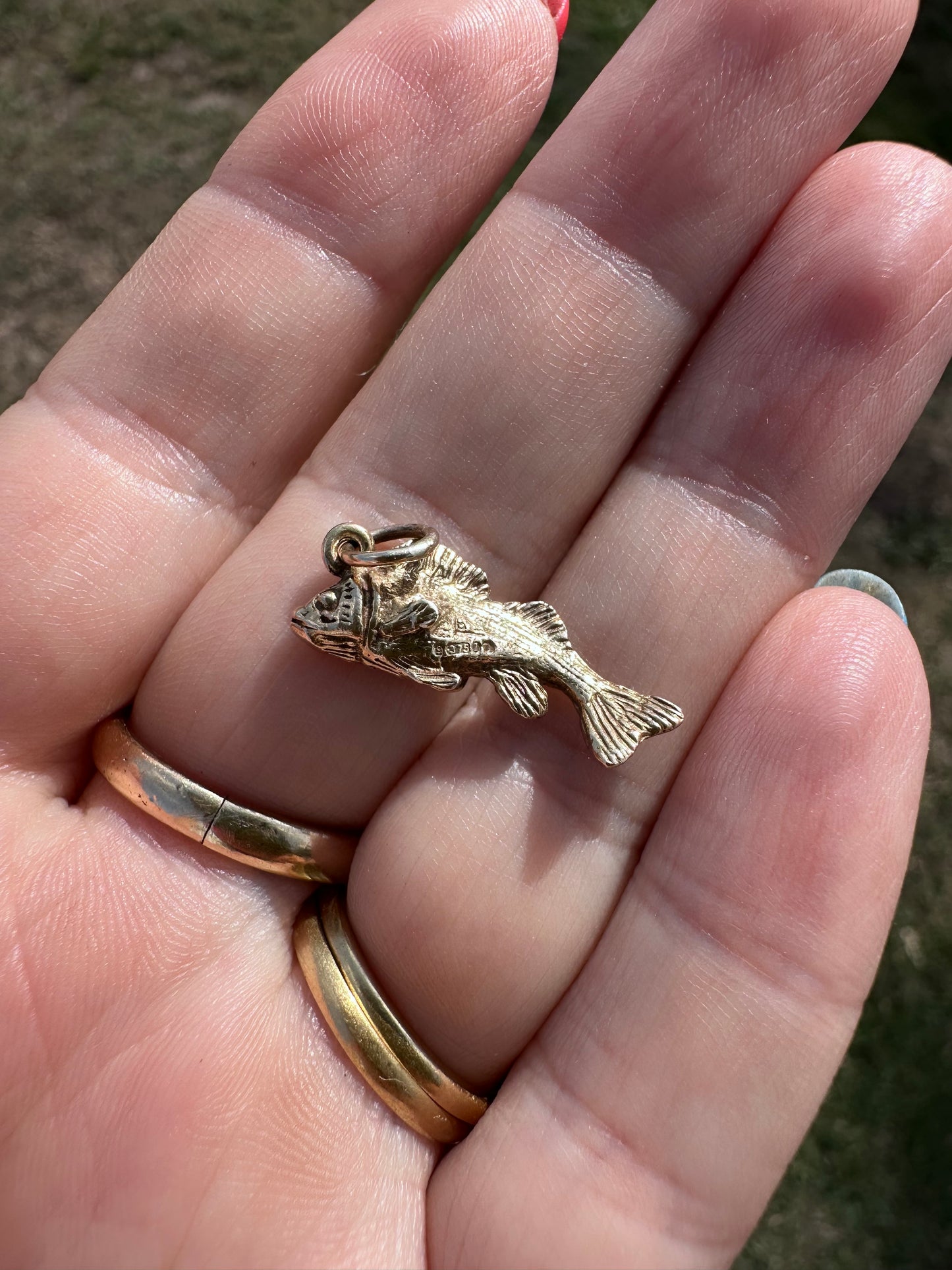 Vintage 9ct Gold Fish Charm