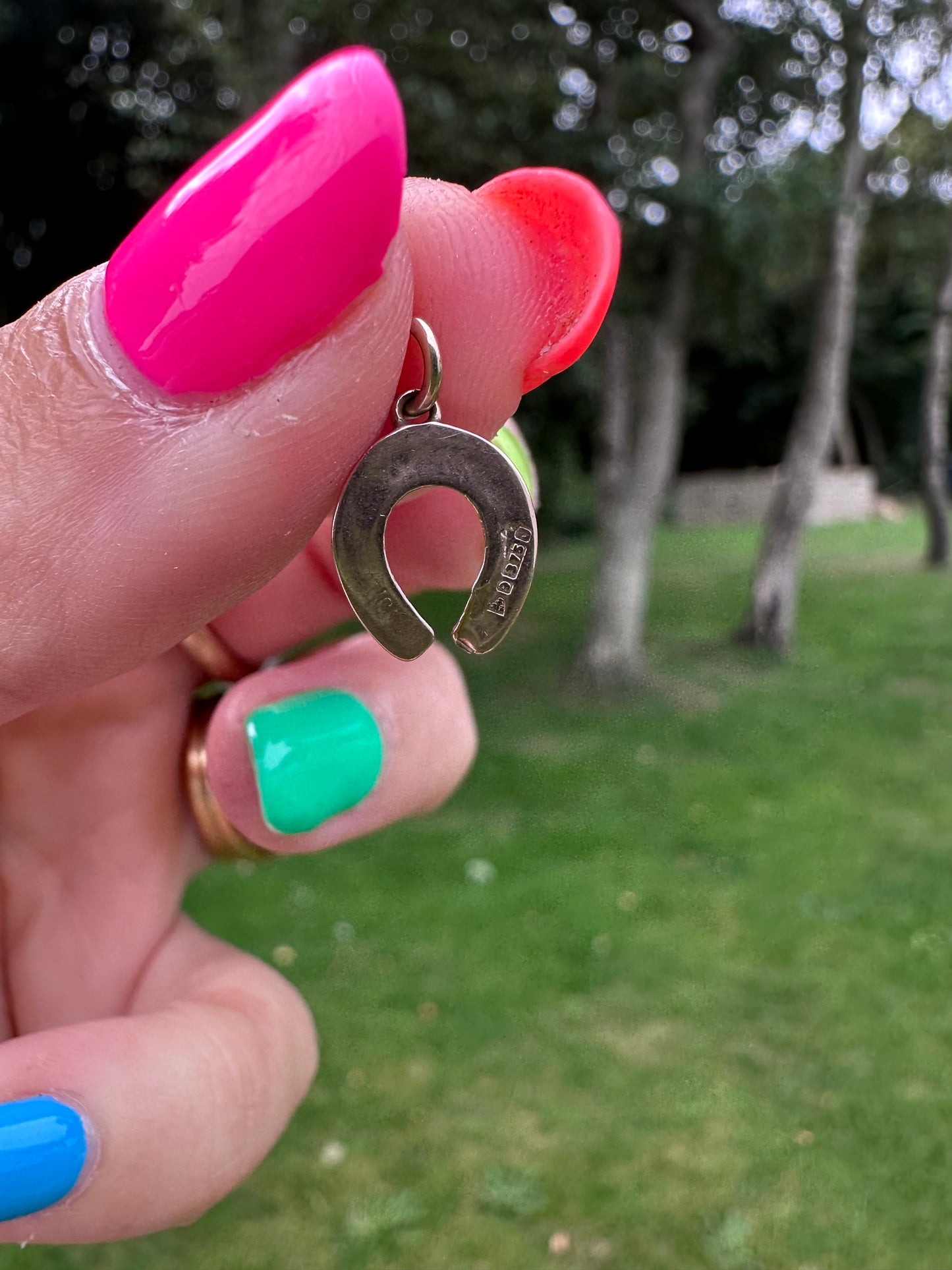 Vintage 9ct Gold Horse Shoe Charm