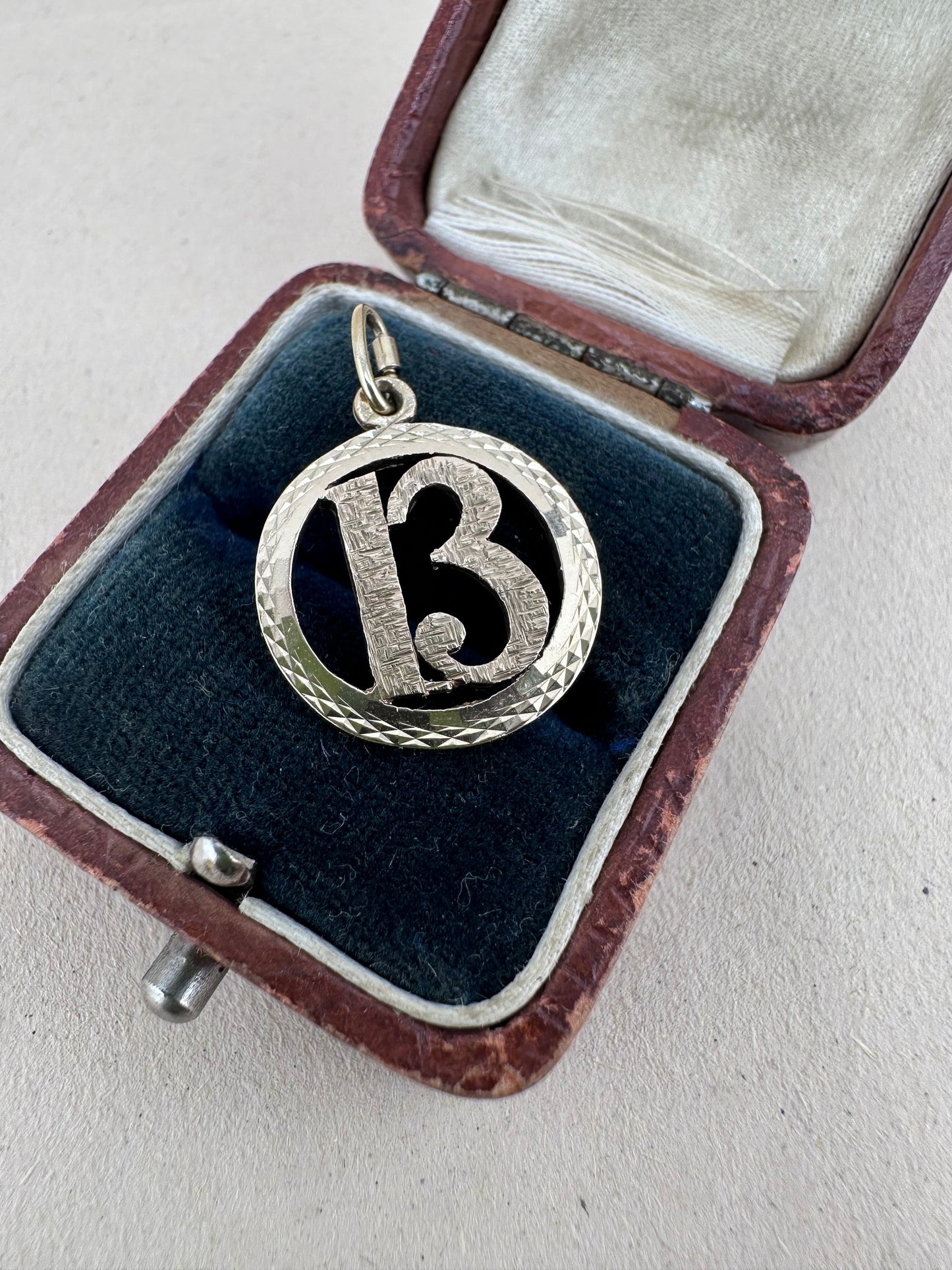 Vintage 9ct Gold Lucky 13 Charm