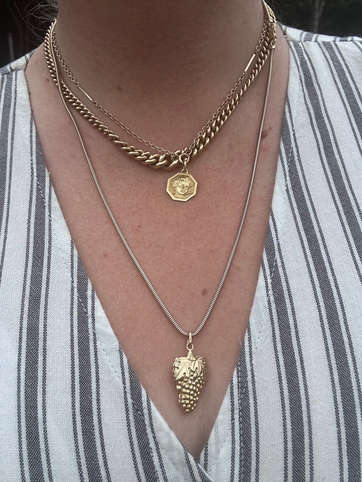 French 18ct Gold Cherub Charm by Paul Brandt