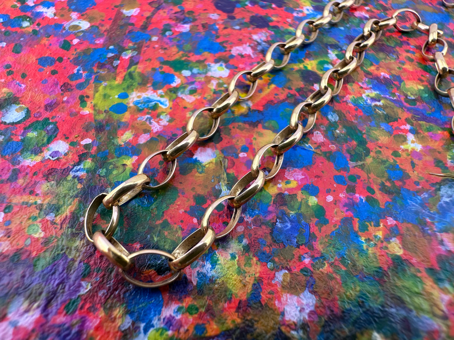 9ct Italian Oval Belcher chain