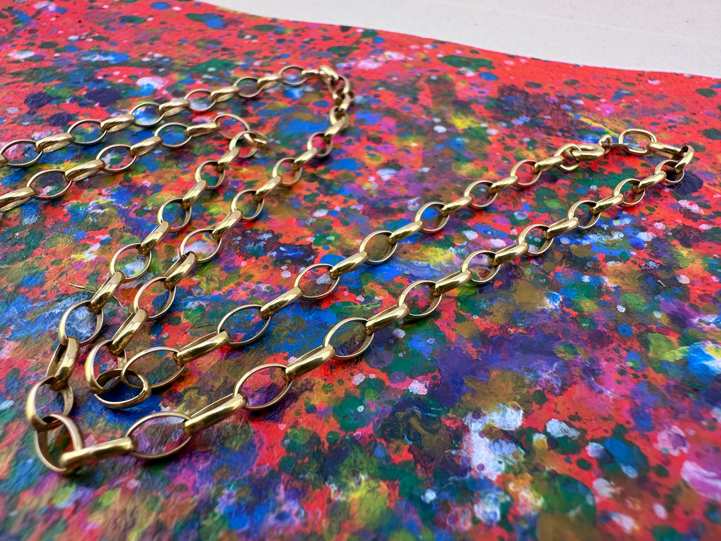 9ct Italian Oval Belcher chain