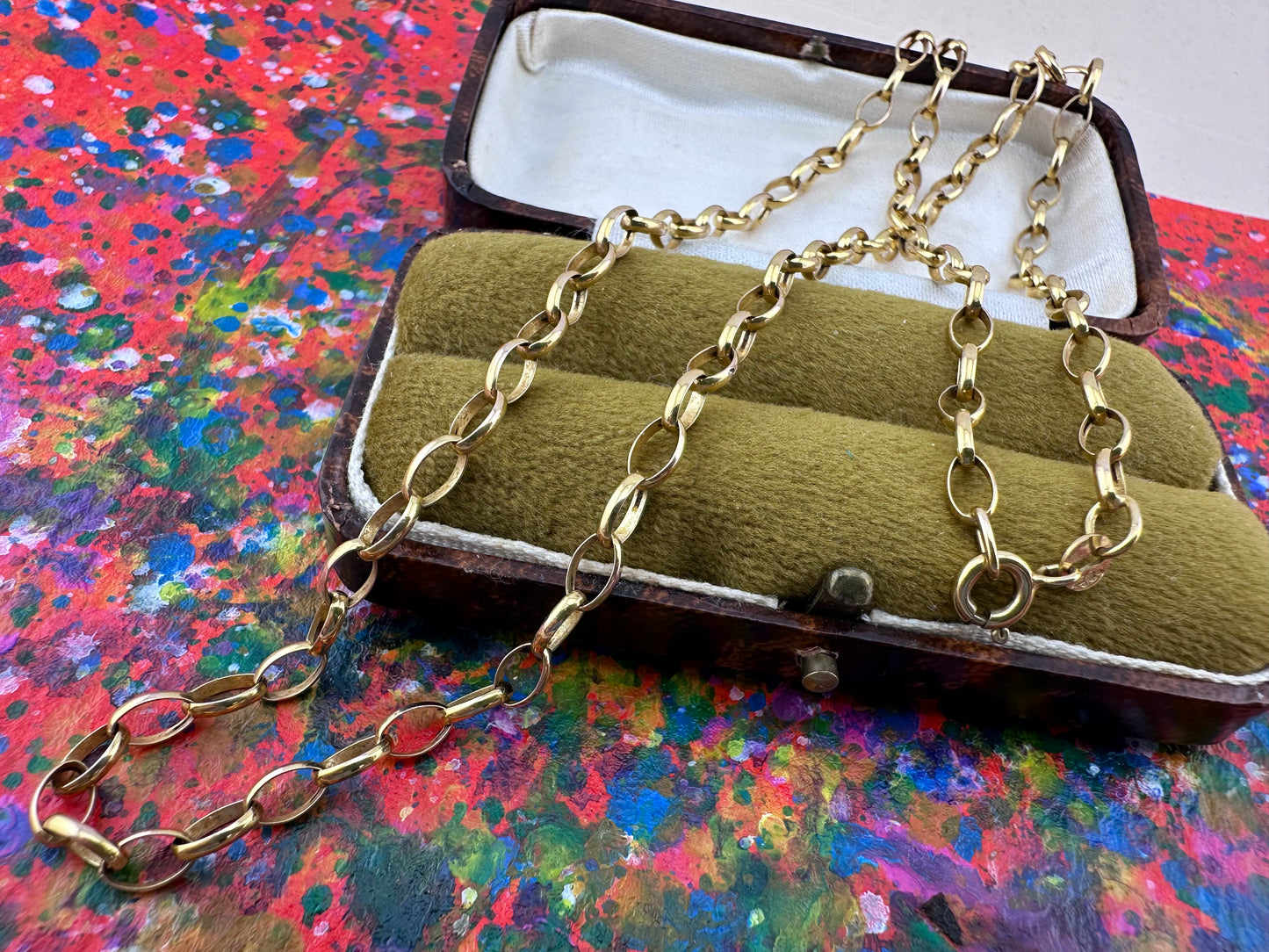 9ct Italian Oval Belcher chain